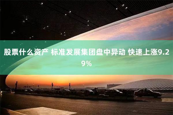 股票什么资产 标准发展集团盘中异动 快速上涨9.29%