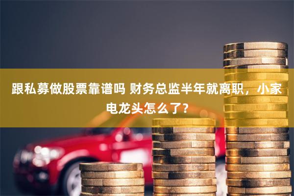 跟私募做股票靠谱吗 财务总监半年就离职,小家电龙头怎么了?